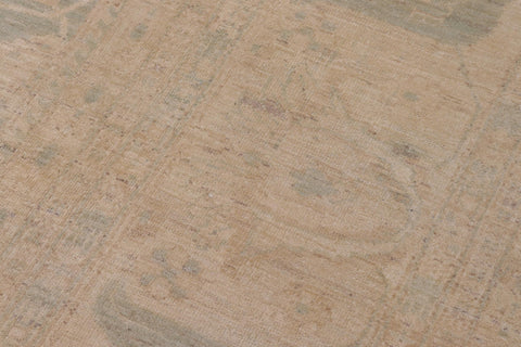 handmade Transitional Kafkaz Lt. Green Lt. Tan Hand Knotted RECTANGLE 100% WOOL area rug 12' x 18'