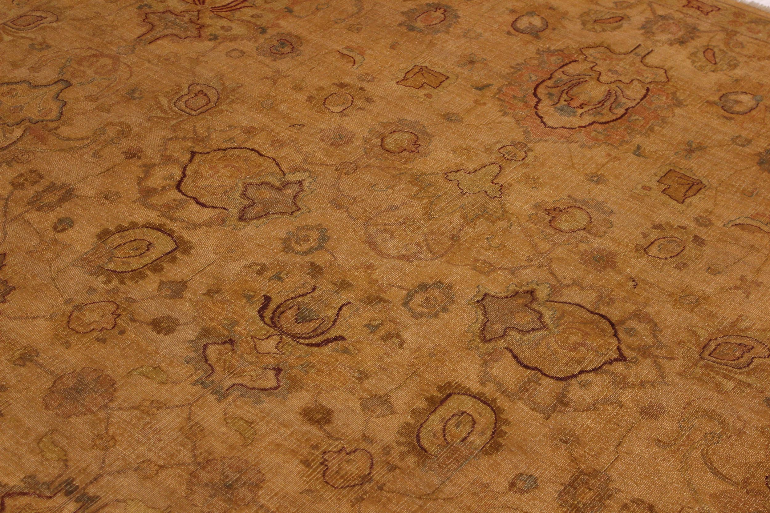 handmade Traditional  Gold Gold Hand Knotted RECTANGLE 100% WOOL area rug 9' x 12'