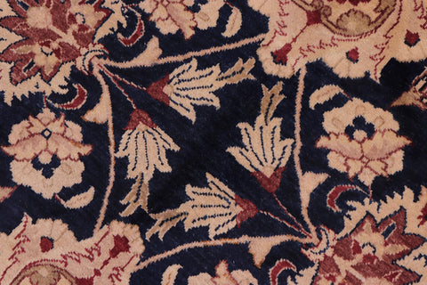 handmade Transitional Agra Blue Red Hand Knotted RECTANGLE 100% WOOL area rug 10x14