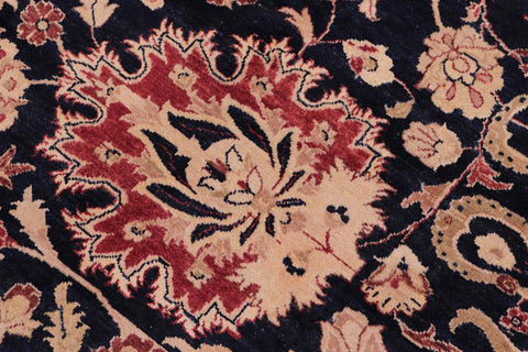 handmade Transitional Agra Blue Red Hand Knotted RECTANGLE 100% WOOL area rug 10x14