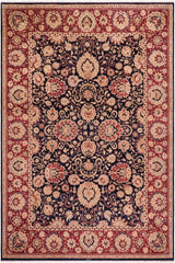 Traditional Agra Tommy Blue Red Hand Knotted Area rugs 10 x 14