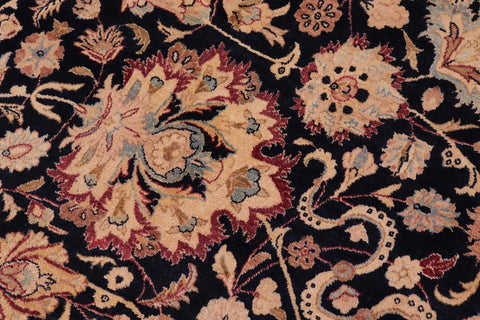 handmade Transitional Anmol Agra Blue Red Hand Knotted RECTANGLE 100% WOOL area rug 10x14