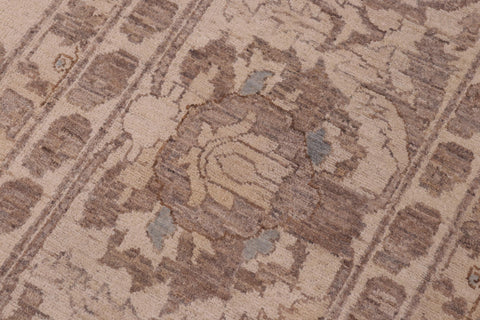 handmade Transitional Kafkaz Ivory Ivory Hand Knotted RECTANGLE 100% WOOL area rug 12' x 18'