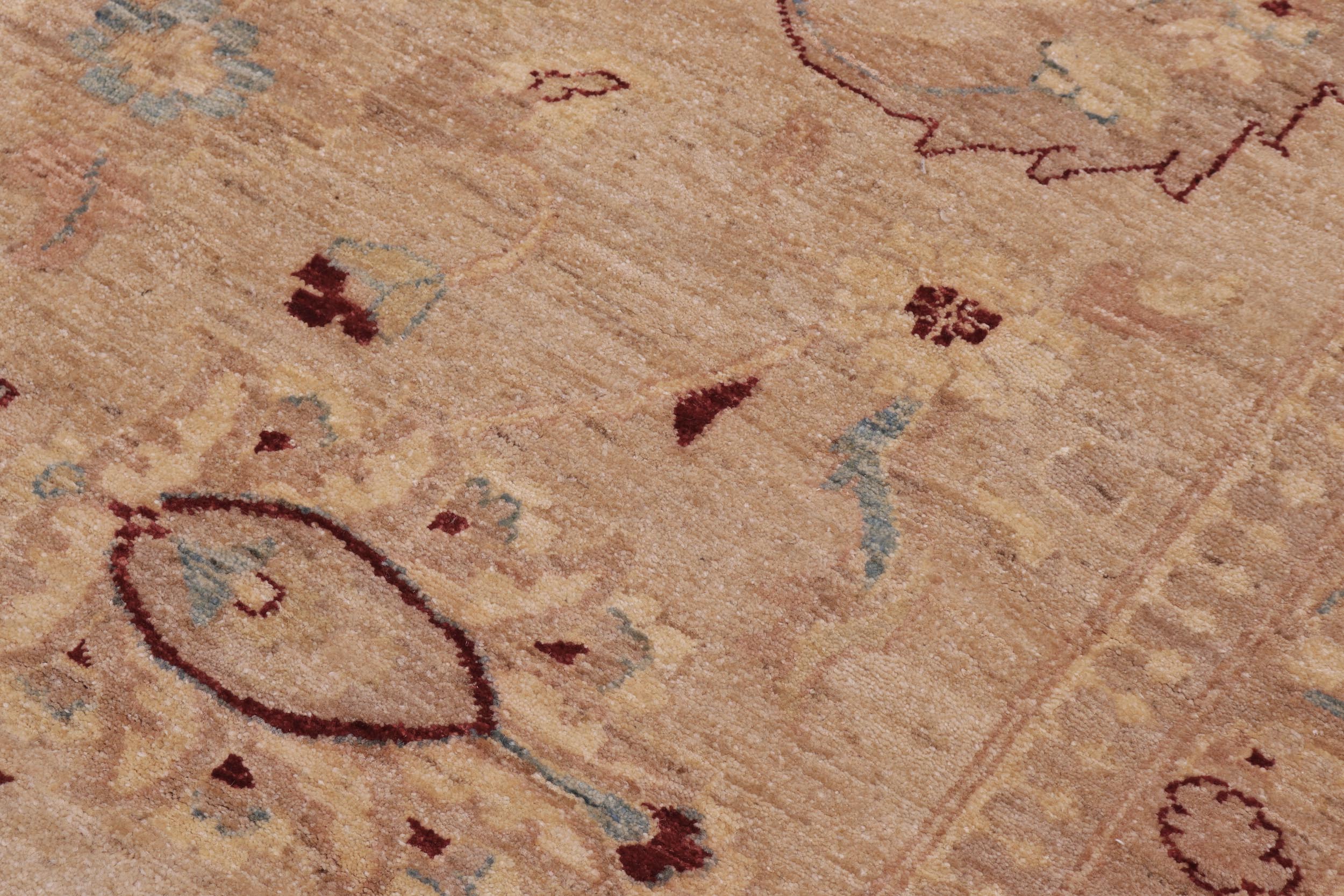 handmade Traditional Kafkaz Tan Tan Hand Knotted RECTANGLE 100% WOOL area rug 12x18