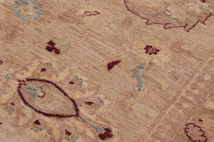 handmade Traditional Kafkaz Tan Tan Hand Knotted RECTANGLE 100% WOOL area rug 12x18