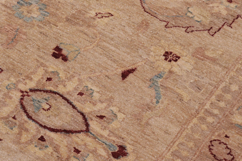 handmade Traditional Kafkaz Tan Tan Hand Knotted RECTANGLE 100% WOOL area rug 12x18