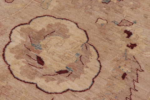 handmade Traditional Kafkaz Tan Tan Hand Knotted RECTANGLE 100% WOOL area rug 12x18