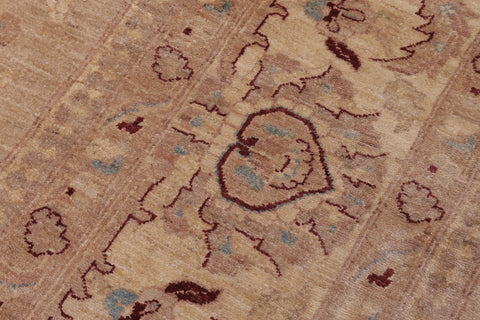 handmade Traditional Kafkaz Tan Tan Hand Knotted RECTANGLE 100% WOOL area rug 12x18