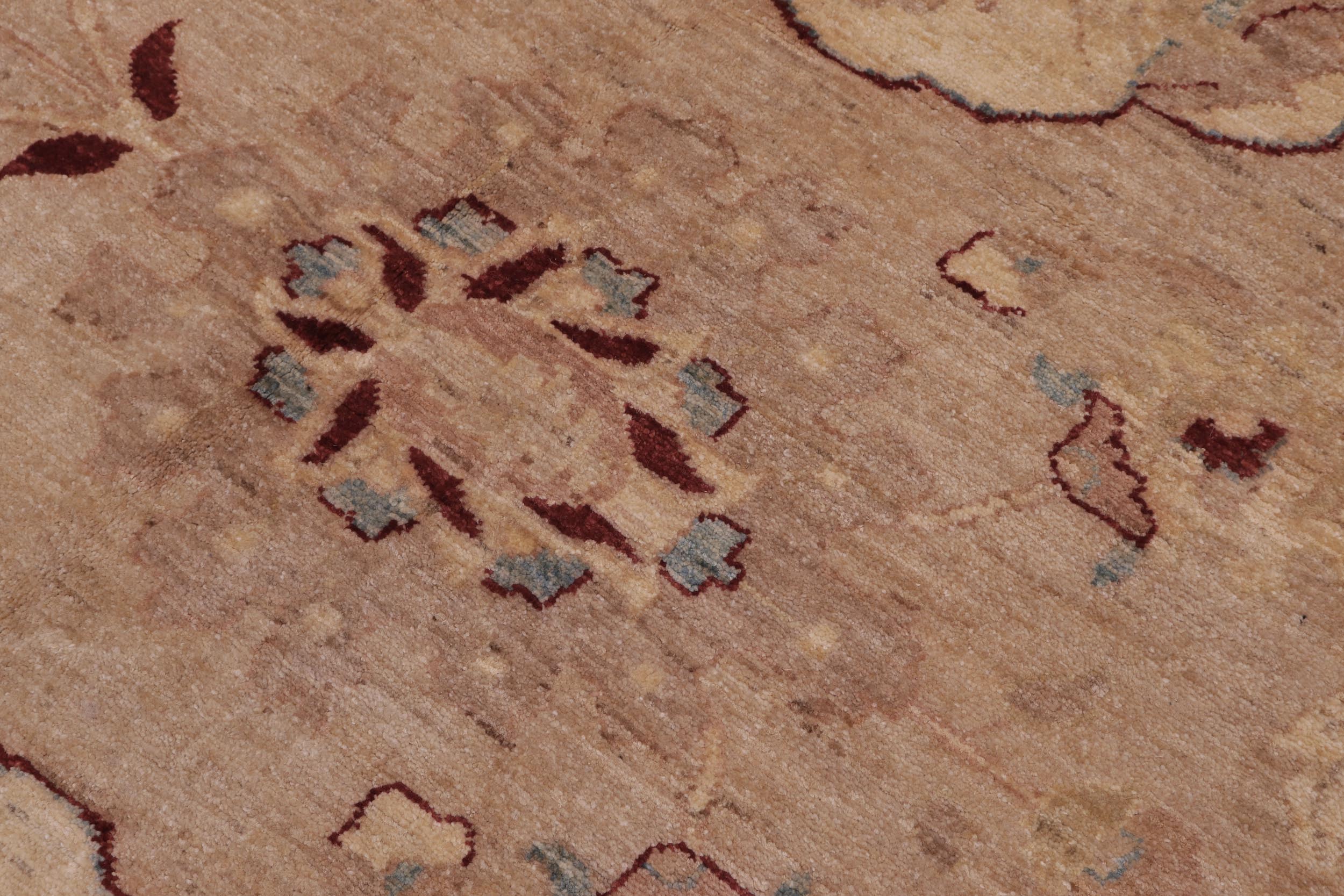 handmade Traditional Kafkaz Tan Tan Hand Knotted RECTANGLE 100% WOOL area rug 12x18