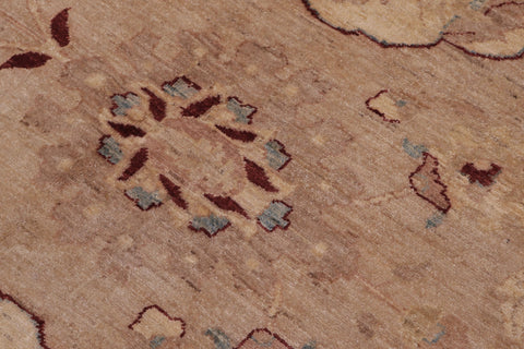 handmade Traditional Kafkaz Tan Tan Hand Knotted RECTANGLE 100% WOOL area rug 12x18