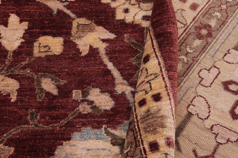 handmade Traditional Kafkaz Red Lt. Green Hand Knotted RECTANGLE 100% WOOL area rug 12x15