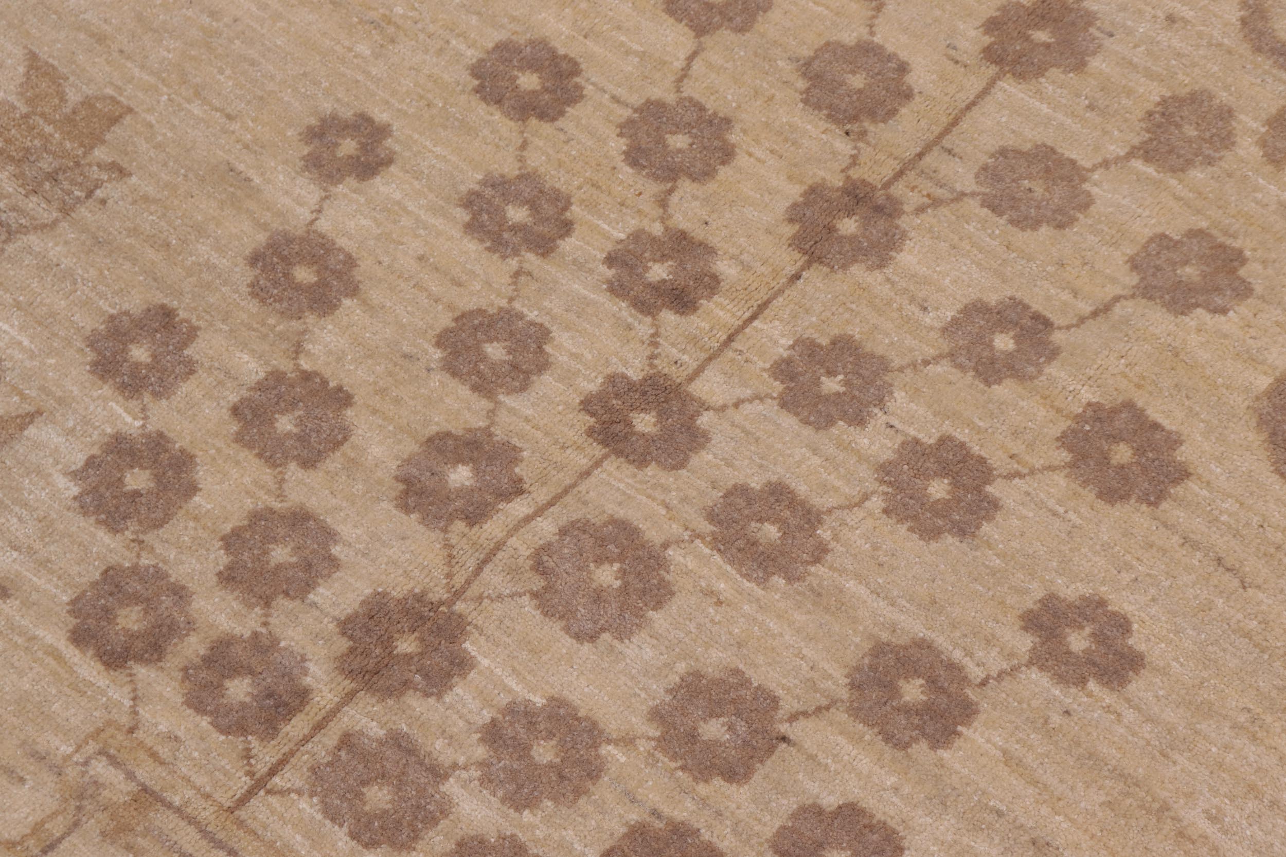 handmade Traditional Kafkaz Tan Tan Hand Knotted RECTANGLE 100% WOOL area rug 12x18