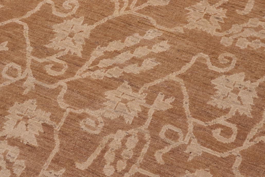 handmade Transitional Kafkaz Brown Brown Hand Knotted RECTANGLE 100% WOOL area rug 12 x 18