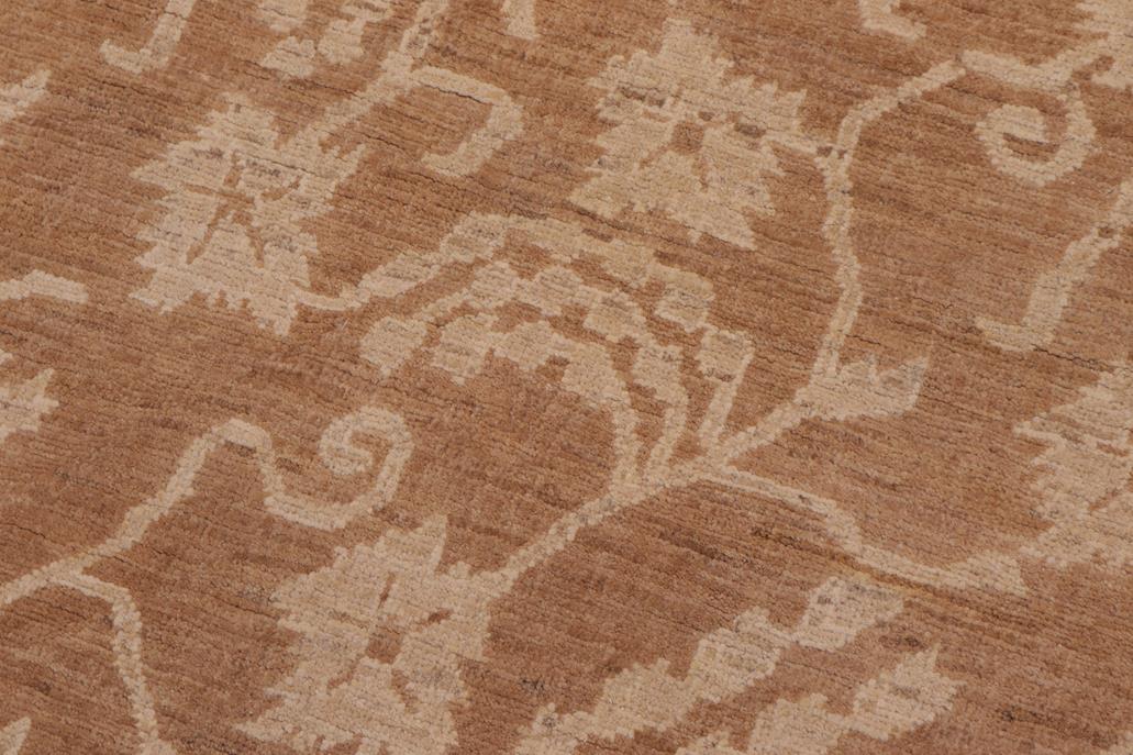 handmade Transitional Kafkaz Brown Brown Hand Knotted RECTANGLE 100% WOOL area rug 12 x 18