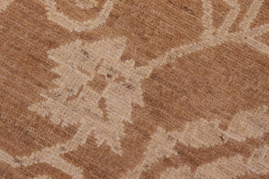 handmade Transitional Kafkaz Brown Brown Hand Knotted RECTANGLE 100% WOOL area rug 12 x 18