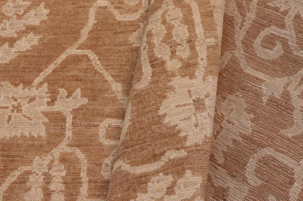 handmade Transitional Kafkaz Brown Brown Hand Knotted RECTANGLE 100% WOOL area rug 12 x 18