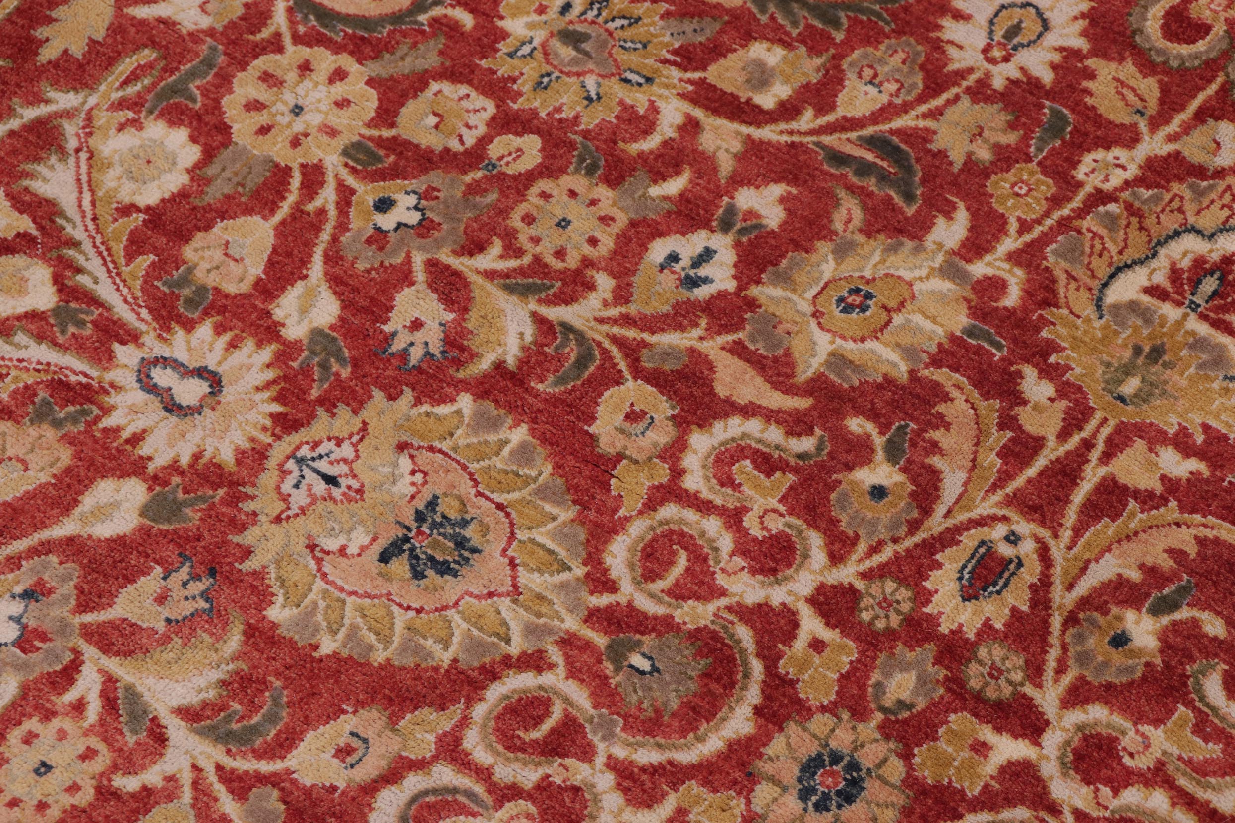 handmade Transitional Design Rust Rust Hand Knotted RECTANGLE 100% WOOL area rug 12x16