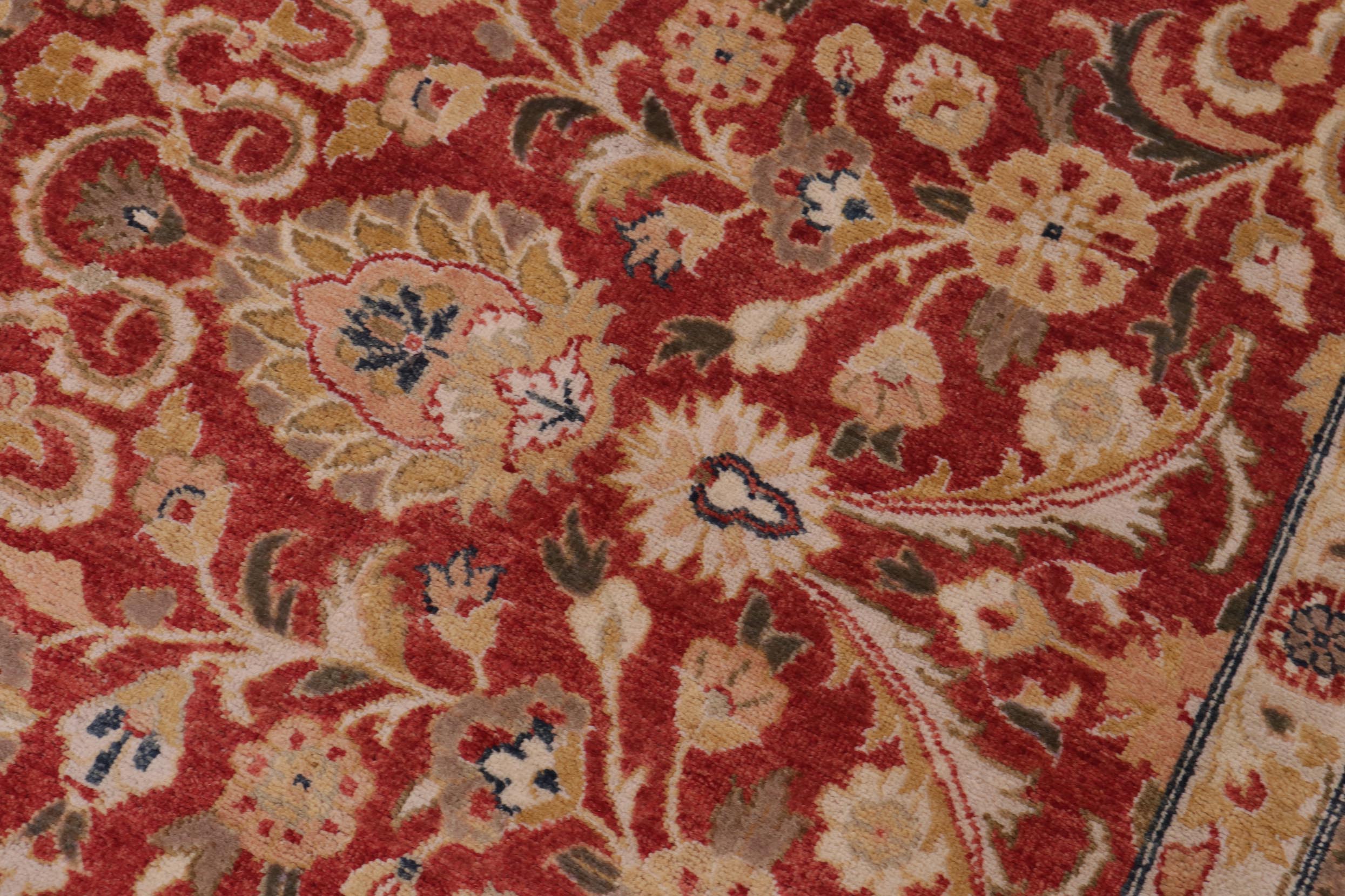 handmade Transitional Design Rust Rust Hand Knotted RECTANGLE 100% WOOL area rug 12x16