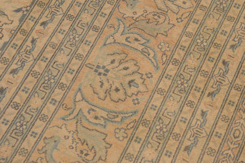 handmade Transitional Kafkaz Beige Blue Hand Knotted RECTANGLE 100% WOOL area rug 9x12