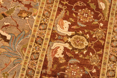 Vintage Persian Shama Tawanna Taupe/Rust Wool Rug - 10'3'' x 12'11''