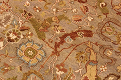 Vintage Persian Shama Tawanna Taupe/Rust Wool Rug - 10'3'' x 12'11''