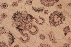 handmade Traditional Kafkaz Beige Rust Hand Knotted ROUND 100% WOOL area rug 6' x 6'
