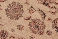 handmade Traditional Kafkaz Beige Rust Hand Knotted ROUND 100% WOOL area rug 6' x 6'