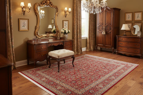handmade Transitional New Asif Red Blue Hand Knotted RECTANGLE 100% WOOL area rug 12x15