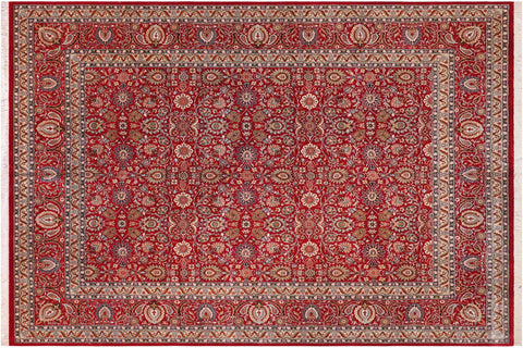 Pak-Persian Tanesha Red/Blue Wool Rug - 12'0'' x 14'11''