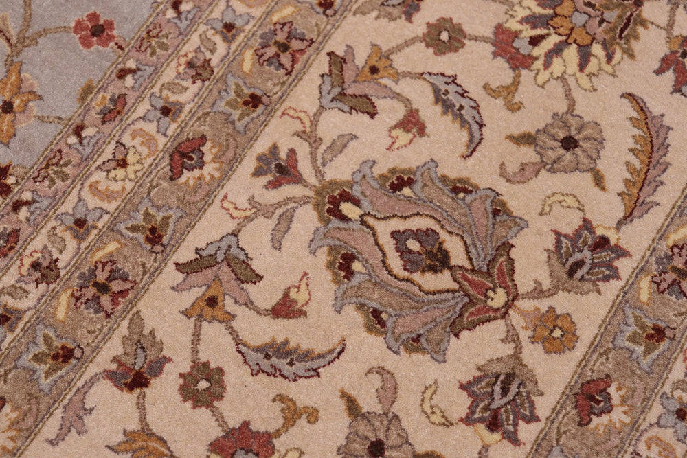 handmade Transitional Jafri Lt. Gray Tan Hand Knotted RECTANGLE 100% WOOL area rug 12x15