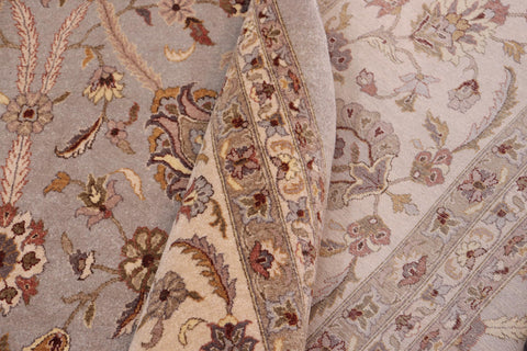 handmade Transitional Jafri Lt. Gray Tan Hand Knotted RECTANGLE 100% WOOL area rug 12x15