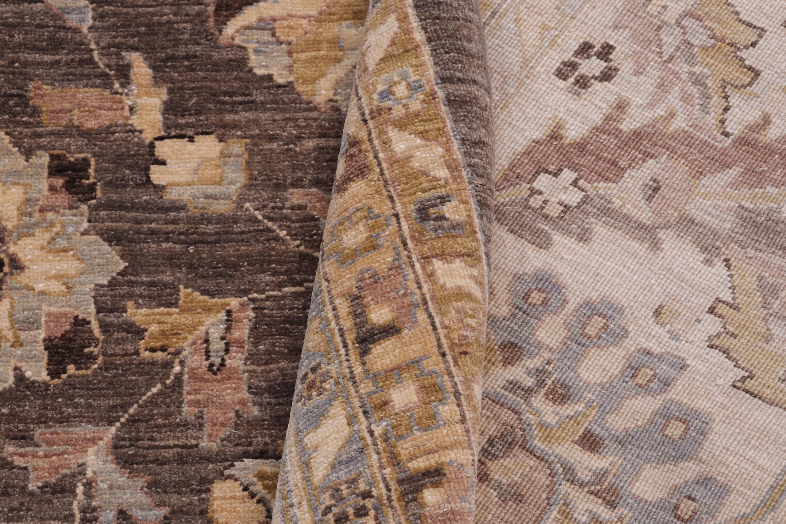handmade Transitional Kafkaz Gray Lt. Tan Hand Knotted RECTANGLE 100% WOOL area rug 12' x 18'