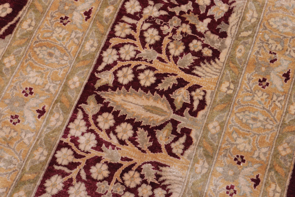 handmade Transitional Design Red Red Hand Knotted RECTANGLE 100% WOOL area rug 12' x 19'