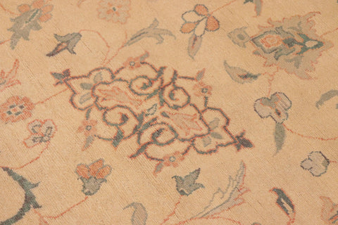 handmade Traditional Kafkaz Beige Brown Hand Knotted RECTANGLE 100% WOOL area rug 10x14