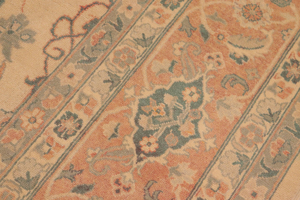 handmade Traditional Kafkaz Beige Brown Hand Knotted RECTANGLE 100% WOOL area rug 10x14