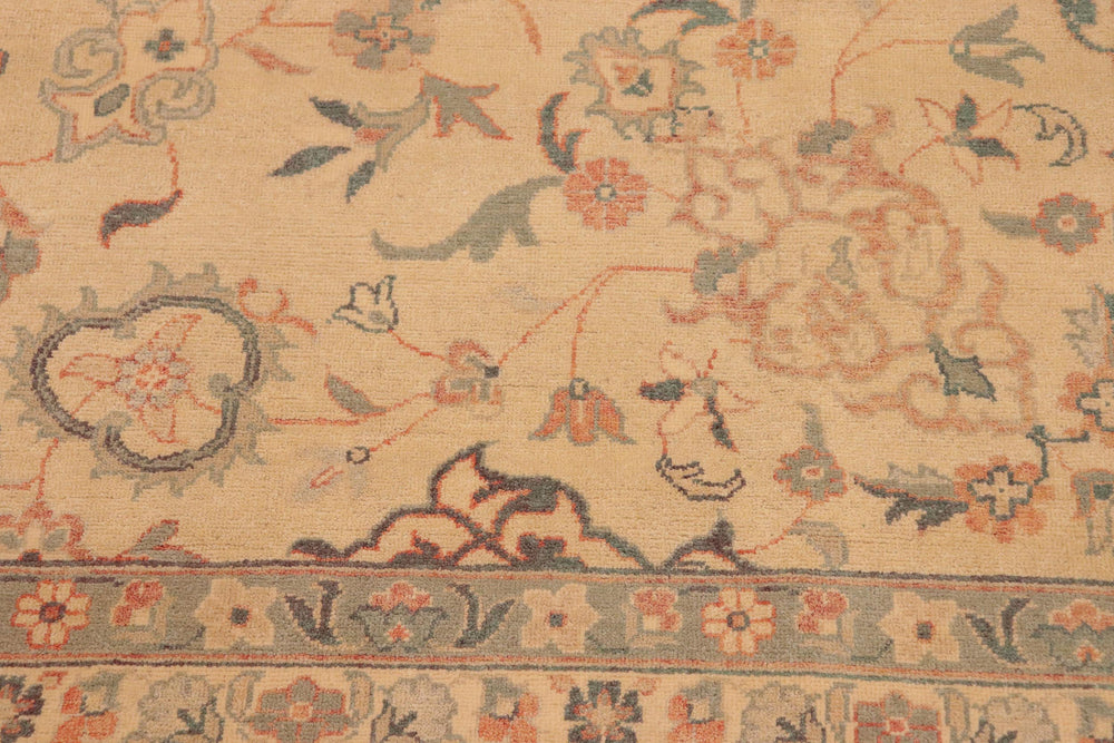 handmade Traditional Kafkaz Beige Brown Hand Knotted RECTANGLE 100% WOOL area rug 10x14