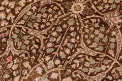 handmade Transitional Tabriz Brown Brown Hand Knotted GALLERY 100% WOOL area rug 8' x 25'