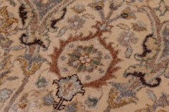handmade Traditional Design Ivory Tan Hand Knotted RECTANGLE 100% WOOL area rug 8' x 25'