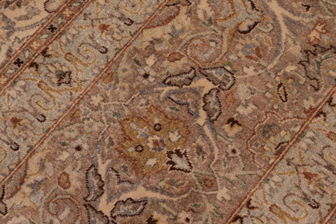 handmade Traditional Design Ivory Tan Hand Knotted RECTANGLE 100% WOOL area rug 8' x 25'