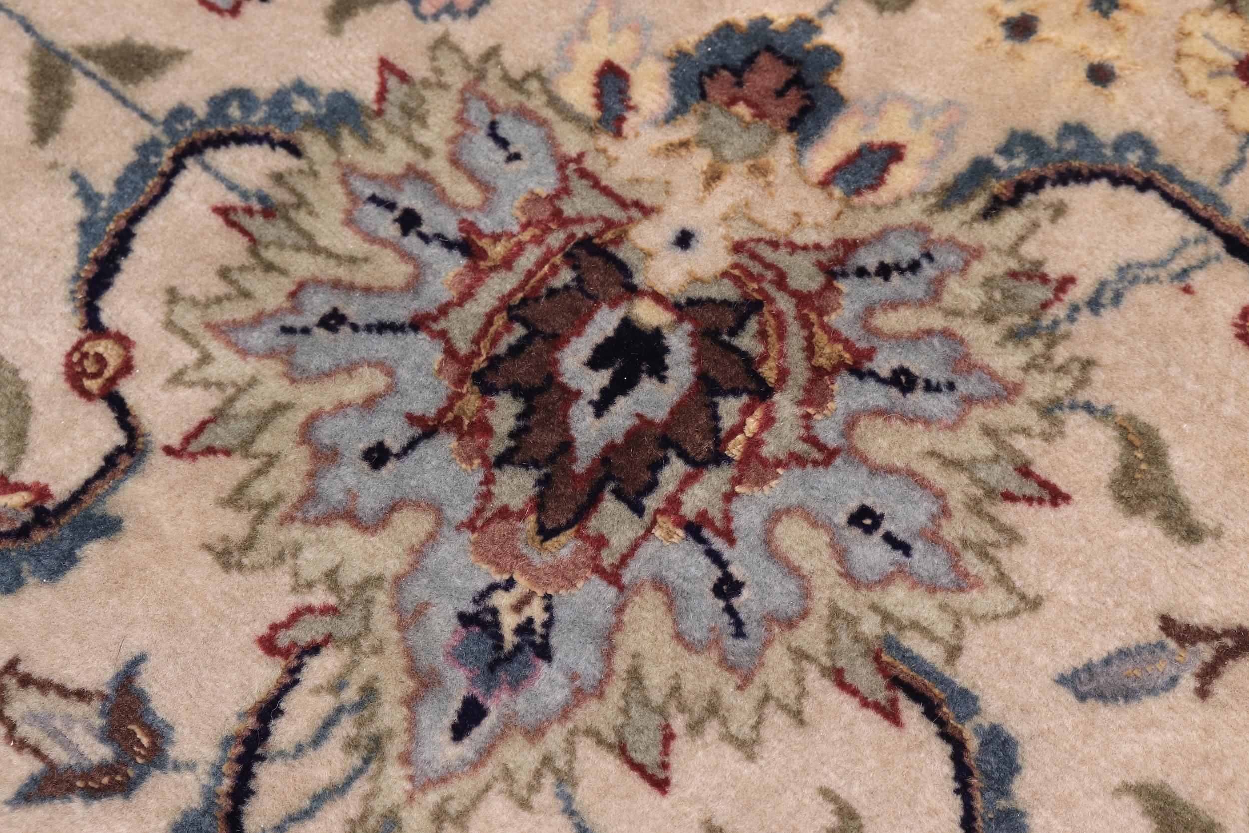 handmade Traditional Jhangeer Lt. Gray Lt. Gray Hand Knotted RECTANGLE WOOL&SILK area rug 12x17
