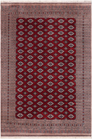 Rustic Bokhara Modesta Red/Taupe Wool Rug - 9'2''X11'6''