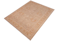 handmade Traditional Lahore Drk. Blue Lt. Gold Hand Knotted RECTANGLE 100% WOOL area rug 6 x 9