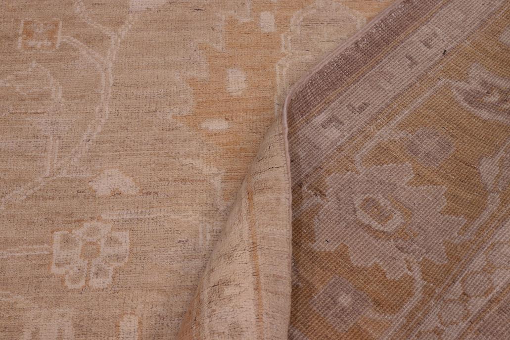 handmade Traditional Lahore Drk. Blue Lt. Gold Hand Knotted RECTANGLE 100% WOOL area rug 6 x 9