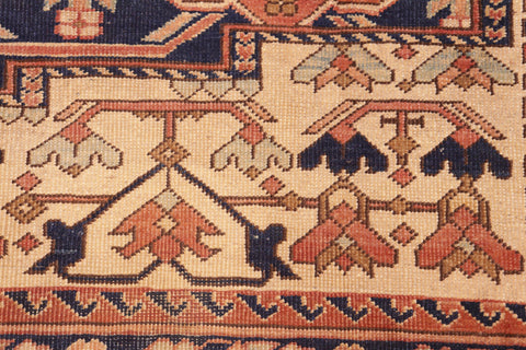 handmade Transitional Antique Blue Beige Hand Knotted RECTANGLE 100% WOOL area rug 6' x 9'