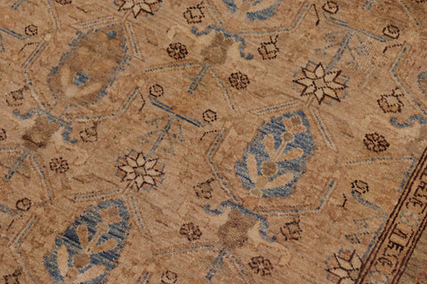 handmade Transitional Kafkaz Tan Green Hand Knotted RECTANGLE 100% WOOL area rug 7' x 10'