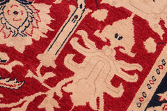 handmade Traditional Kafkaz Red Blue Hand Knotted RECTANGLE 100% WOOL area rug 6 x 9
