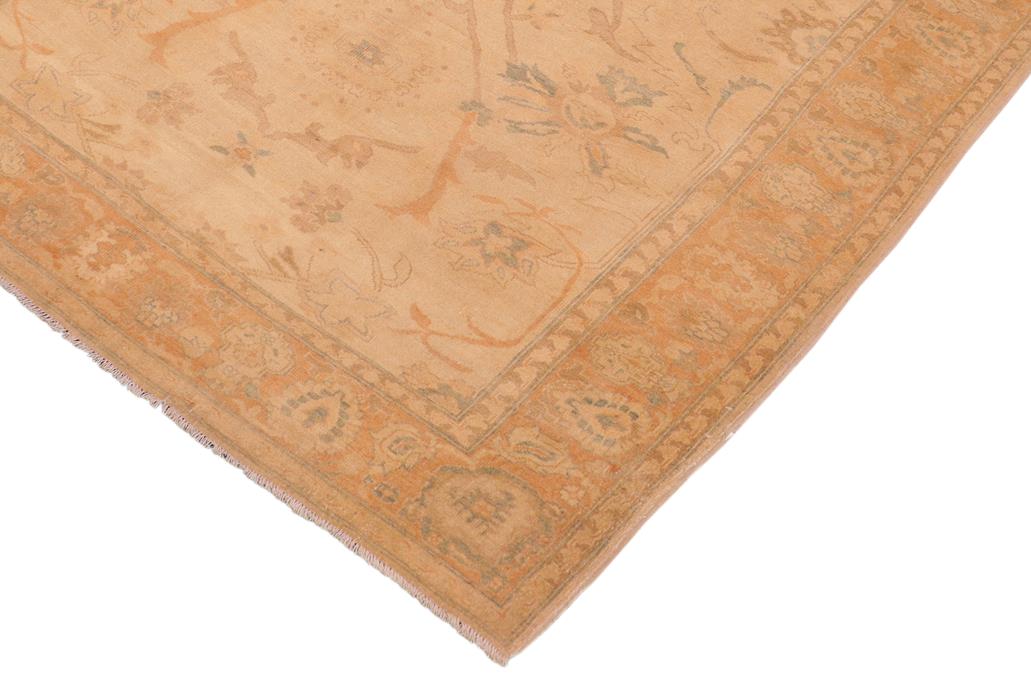 handmade Traditional Kafkaz Tan Gold Hand Knotted RECTANGLE 100% WOOL area rug 6 x 9