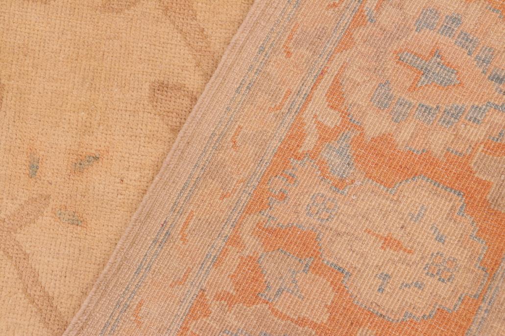 handmade Traditional Kafkaz Tan Gold Hand Knotted RECTANGLE 100% WOOL area rug 6 x 9