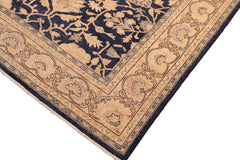 handmade Traditional Kafkaz Blue Tan Hand Knotted RECTANGLE 100% WOOL area rug 6 x 9