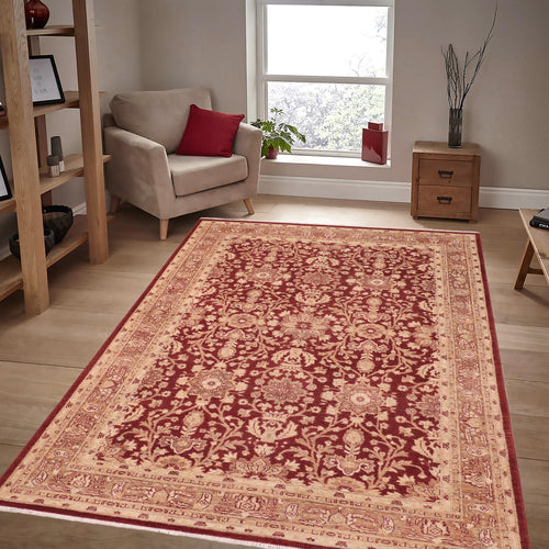 handmade Transitional Kafkaz Red Brown Hand Knotted RECTANGLE 100% WOOL area rug 6' x 9'
